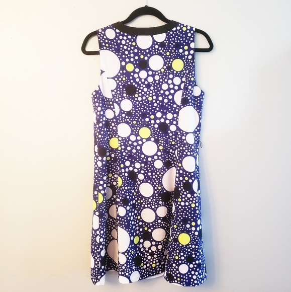 Kensie Blue and White Polka Dot Dress - Picture 4 of 7